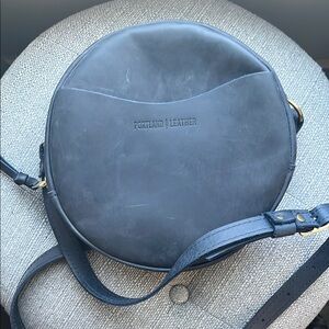 Portland Leather Black Crossbody Bag